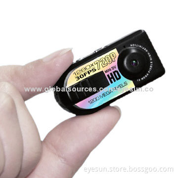 Mini Camera with 1,280 x 720-pixel Resolution, Small Shape Design